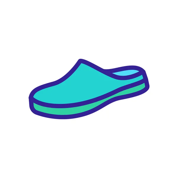 Clogs Shoe Icon Vector Clogs Shoe Sign Isolated Color Symbol — Stock Vector