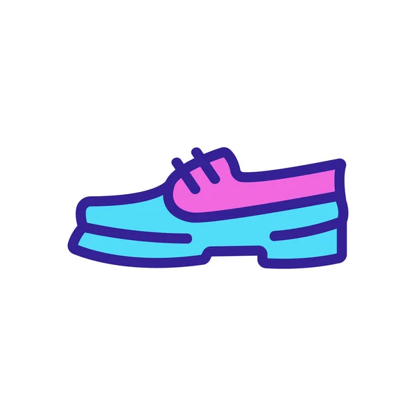 远足引导图标向量 远足靴标志 孤立的颜色符号图解 — 图库矢量图片