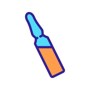 Serum kapsülü ikon vektörü. Serum kapsülü işareti. izole edilmiş renk gösterimi