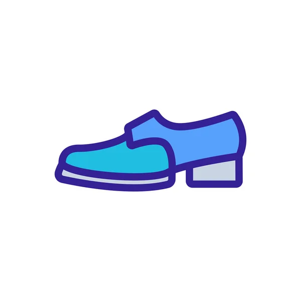 Brogue Shoe Icon Vector Brogue Shoe Sign Isolated Color Symbol — Stock Vector