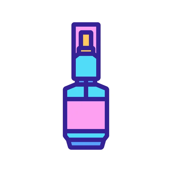 Parfümserum Sprühflasche Symbol Vektor Parfümserum Sprühflasche Zeichen Isolierte Farb Symbol — Stockvektor