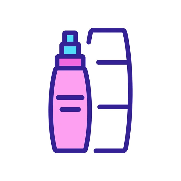 Suero Botellas Cosméticas Vector Icono Signo Botellas Suero Cosmético Ilustración — Vector de stock