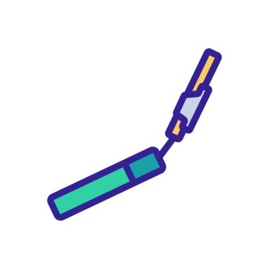 Selfie çubuğu ikon vektörü. Selfie çubuğu işareti. izole edilmiş renk gösterimi