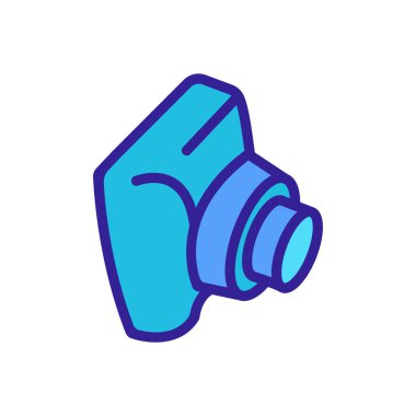 Selfie kamera ikon vektörü. Selfie kamera işareti. izole edilmiş renk gösterimi