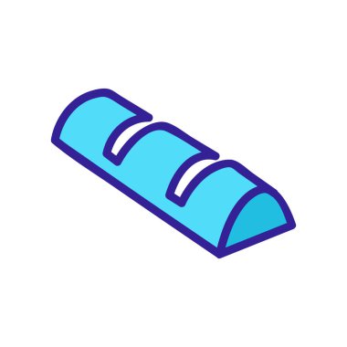 Çikolatalı tatlı ikon vektörü. Çikolatalı tatlı tabelası. izole edilmiş renk gösterimi