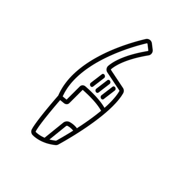 車のウェット掃除機アイコンベクトル 車のウェット真空クリーナーサイン 孤立した輪郭記号図 — ストックベクタ