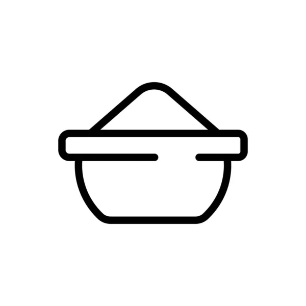 Illustrazione del profilo vettoriale dell'icona della vaniglia in lastra — Vettoriale Stock