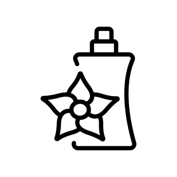 Vanille Parfüm Symbol Vektor Umriss Illustration — Stockvektor