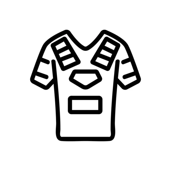 Paintball vestiti attrezzature icona vettore contorno illustrazione — Vettoriale Stock