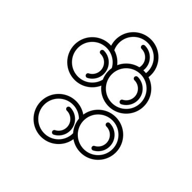 Boya ikonu vektör ana hatlı paintball mermileri