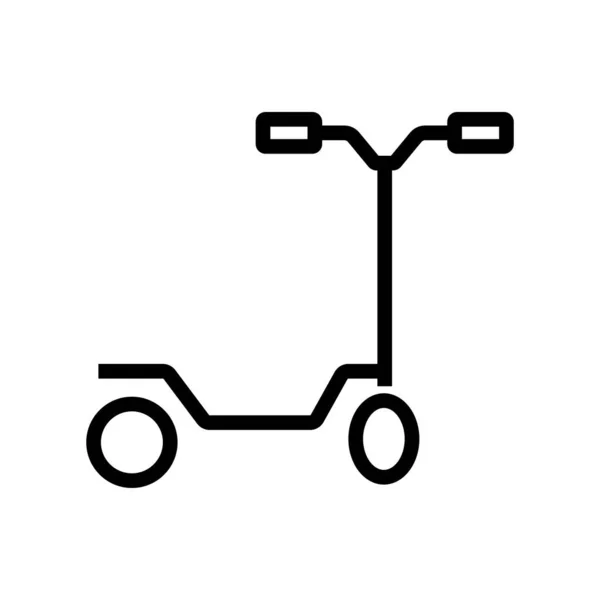 Рисунок вектора значка эко-автомобиля удар скутера — стоковый вектор