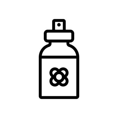 Canola sprey şişesi ikon vektör çizelgesi çizimi