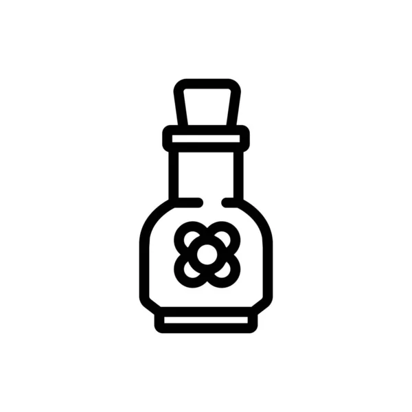 Canola eliksir butelka ikona wektor zarys ilustracja — Wektor stockowy