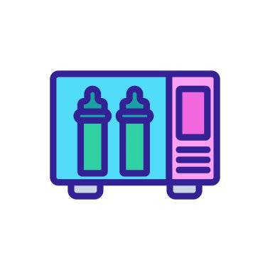 Sterilizatör aksesuar vektör taslağı çizimi