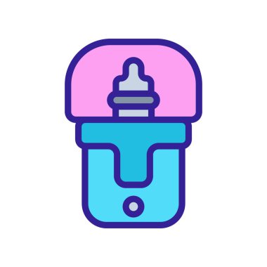 Sterilizatör hijyen aksesuar ikon vektör taslağı çizimi