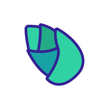 Bambu tomurcuğu ikon vektörü. Bambu tomurcuk işareti. izole edilmiş renk gösterimi