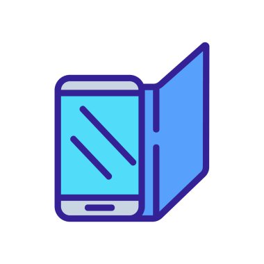 Koruyucu telefon kutusu ikon vektörü. Koruyucu telefon işareti. izole edilmiş renk gösterimi