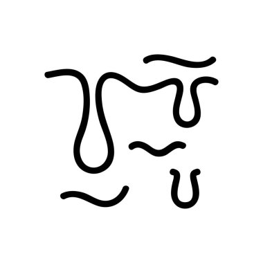 Balçık sıçrama ikon vektörü. Sümük sıçrama işareti. izole edilmiş sınır sembolü çizimi