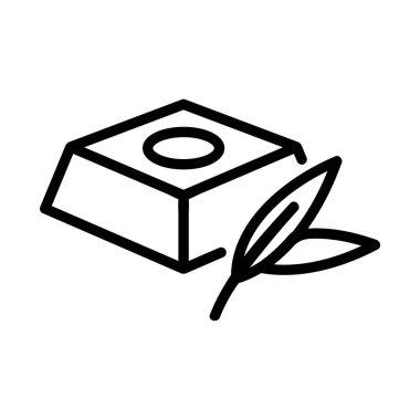 Okaliptüs çikolata ikonu vektörü. Okaliptüs çikolata işareti. izole edilmiş sınır sembolü çizimi