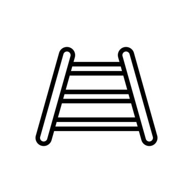 Köpek eğitim merdiveni ikon vektörü. Köpek eğitim merdiveni işareti. izole edilmiş sınır sembolü çizimi