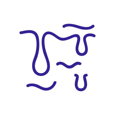 Balçık sıçrama ikon vektörü. Sümük sıçrama işareti. renk sembolü çizimi