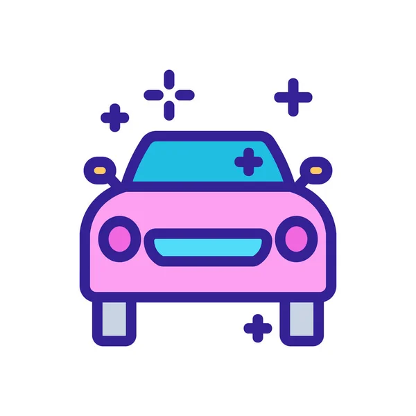 Coche Presión Lavadora Icono Vector Signo Lavadora Presión Del Coche — Archivo Imágenes Vectoriales