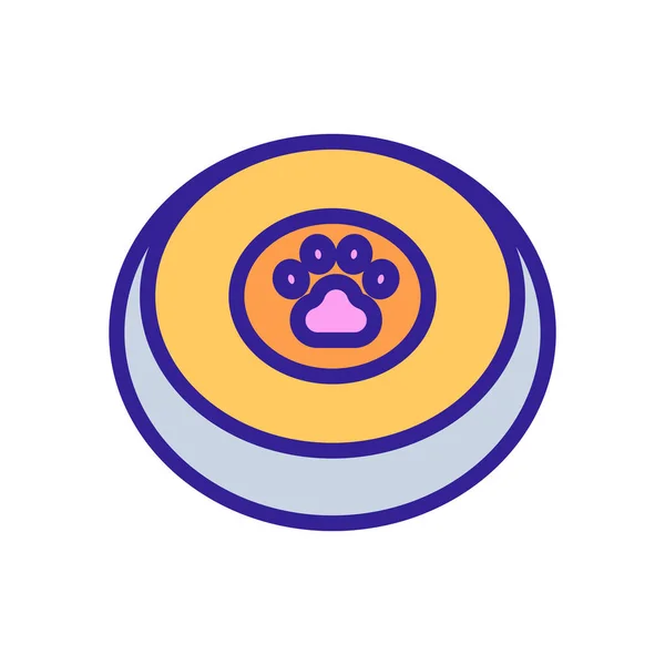Вектор Иконки Собачьей Тренировочной Игрушки Знак Тренировочной Игрушки Собак Цветные — стоковый вектор