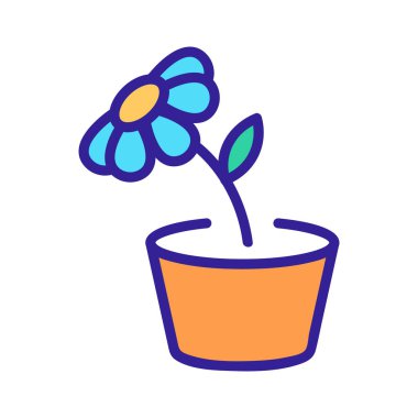 Papatya ilacı ikon vektörü. Papatya ilacı işareti. renk sembolü çizimi