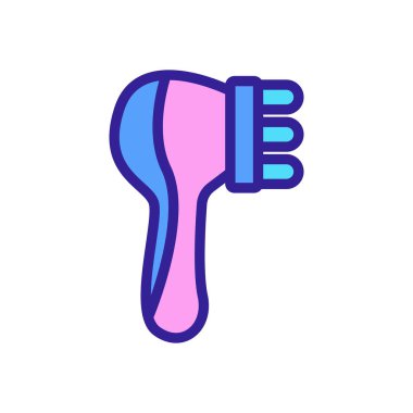 Elektriksel selülit masaj ikonu vektörü. Elektrikli selülit masaj aleti işareti. renk sembolü çizimi