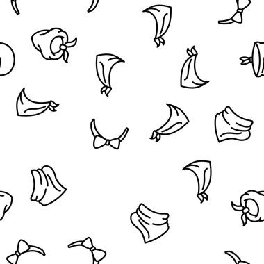 Bandana Şapkası Vektör Kusursuz Desensiz Çizgi Çizgisi ResimleriName