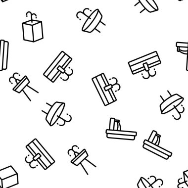 İçme Fıskiyesi Vektörü Kusursuz Desensiz İnce Çizgili Çizgi Çizimi