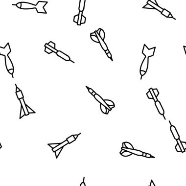 Oyun için Dart Vektörü Kusursuz Desensiz Şablon İnce Çizgi ResimleriComment