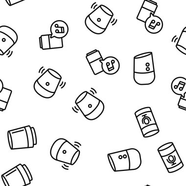 Sözcü Yardımcısı Vektör Kusursuz Desensiz İnce Çizgi ResimleriComment