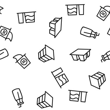 Yoğurt Mandırası Beslenme Vektörü Kusursuz Şekilsiz İnce Çizgi Çizgisi Çizimi