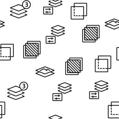 Katman Koruyucu Madde Vektörü Kusursuz Desen İnce Çizgi Çizgisi Çizimi