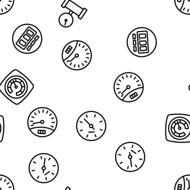 Ölçü Ölçer Ekipman Vektörü Kusursuz Desen İnce Çizgi Çizgisi ResimleriComment