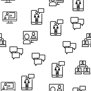 Giyim Eğitimi Vektörü Kusursuz Desensiz İnce Çizgili Çizgi Çizimi