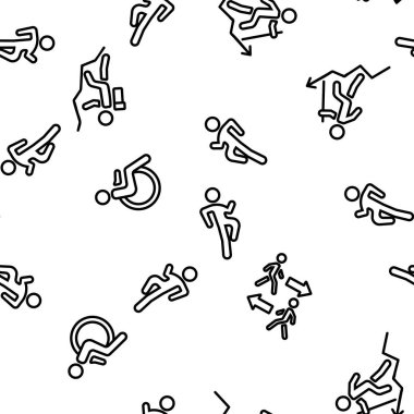 İnsanları Yürüt Hareket Vektörü Kusursuz Desensiz İnce Çizgi ResimleriComment