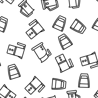 Süt köpürtücü Aygıt Vektörü Kusursuz Desensiz Çizgi Çizgisi ResmiComment