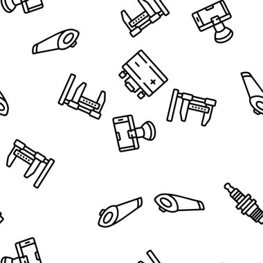 Araç aksesuarları Araç Vektörü Kusursuz Desen