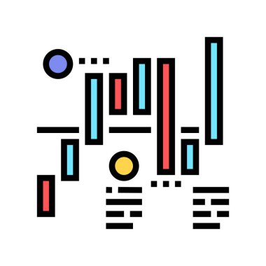 piyasa hızı bilgi simgesi renk vektörü. Piyasa hızı bilgi tabelaları. izole edilmiş sembol çizimi