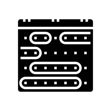 Tatil takvimi simge vektörü. Tatil takvimi işareti. izole edilmiş çizgi simgesi siyah illüstrasyon