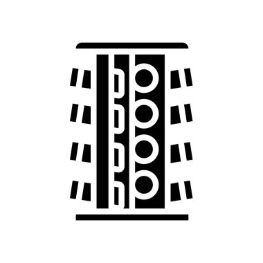 Baharat şişeleri sembol vektörünü temsil eder. Baharat şişeleri tabela. izole edilmiş çizgi simgesi siyah illüstrasyon