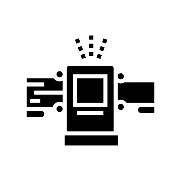 Fakéregtelenítő Gép Embléma Ikon Vektor Fakéregtelenítő Gépjel Elszigetelt Kontúr Szimbólum — Stock Vector