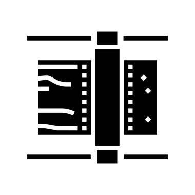 Tahta işleme makinesi sembolü vektörü öğütülüyor. Tahta zımpara makinesi işareti. izole edilmiş çizgi simgesi siyah illüstrasyon