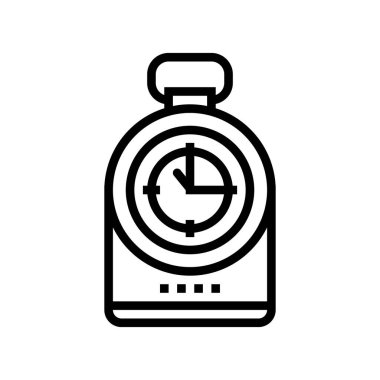 pusula araç çizgisi simge vektörü. pusula işareti. izole edilmiş çizgi simgesi siyah illüstrasyon