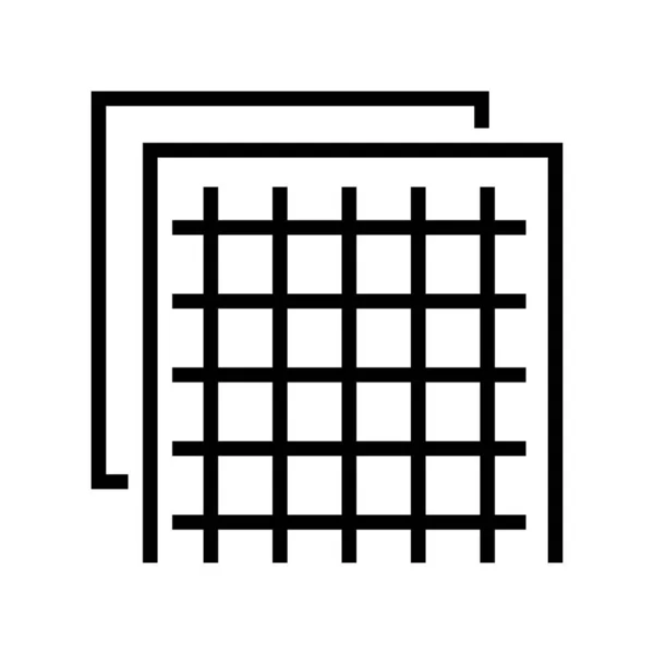 Διάνυσμα Εικονιδίων Γραμμών Μόνωσης Πινακίδα Μόνωσης Απομονωμένο Σύμβολο Περίγραμμα Μαύρη — Διανυσματικό Αρχείο