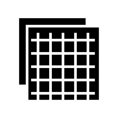 İzolasyon ızgarası sembol vektörü. Yalıtım ızgara işareti. izole edilmiş çizgi simgesi siyah illüstrasyon