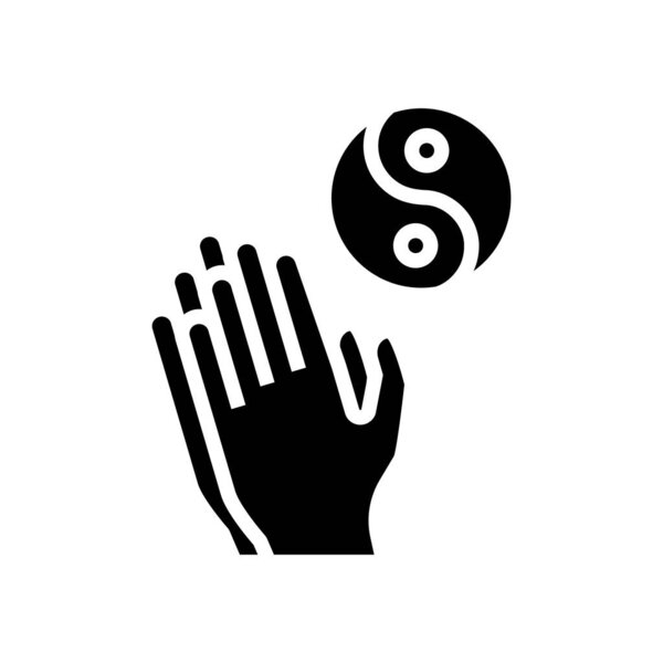 meditation and relaxation glyph icon vector. meditation and relaxation sign. isolated contour symbol black illustration