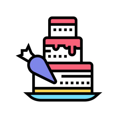 Renk ikonu vektörü oluşturan lezzet. Hassasiyet işareti yapıyor. izole edilmiş sembol çizimi